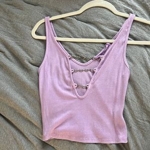 Emma & Sam purple crop top